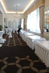 D&eacute;gustation des Bordeaux primeurs 2014 - Alignement des tables