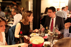 D&eacute;gustation des Bordeaux primeurs 2015 - Daina Paulin du Ch&acirc;teau Haut-Bailly avec Lionel Labat du Ch&acirc;teau Pape-Cl&eacute;ment (Pessac-L&eacute;ognan)